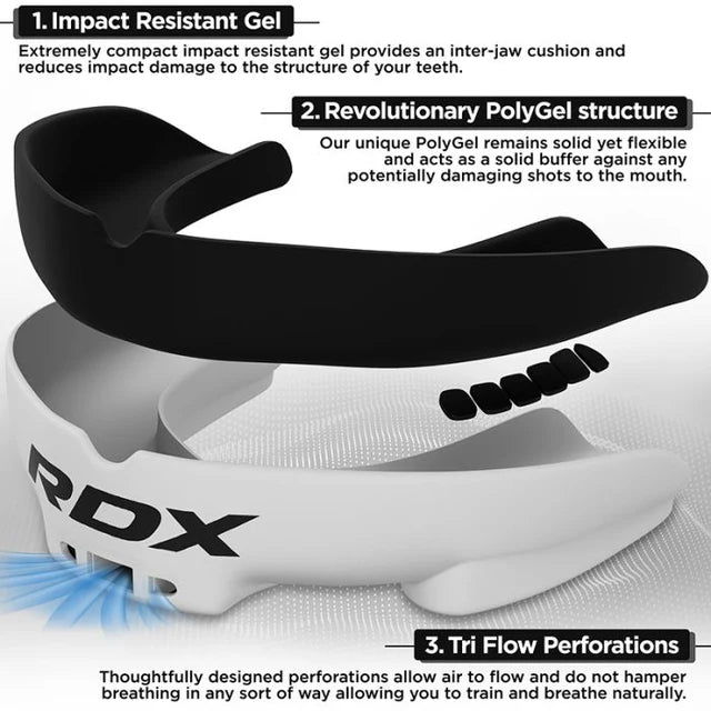 RDX 3w Adult Mouth Guard White