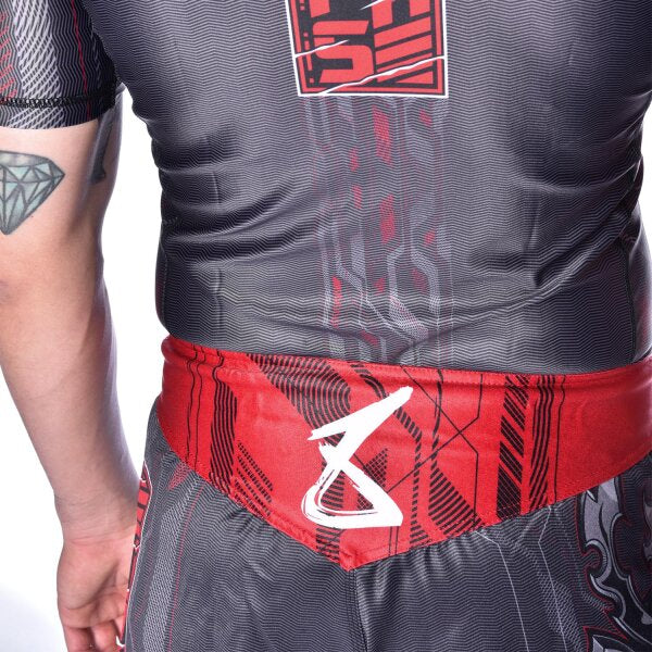 8 WEAPONS Fight Shorts, Samurai 2.0, white-red