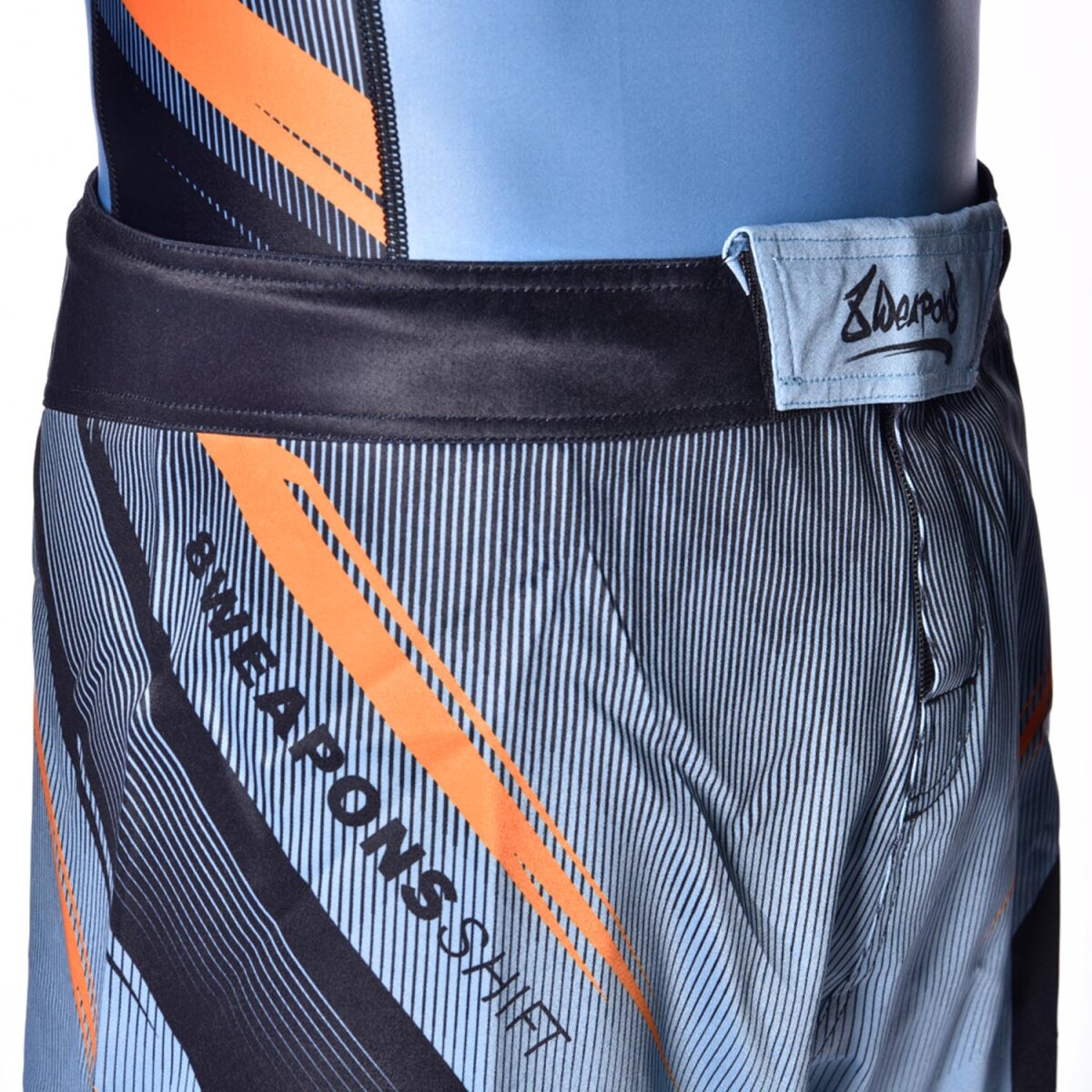 8 WEAPONS Fight Shorts, Shift, ice-grey-orange