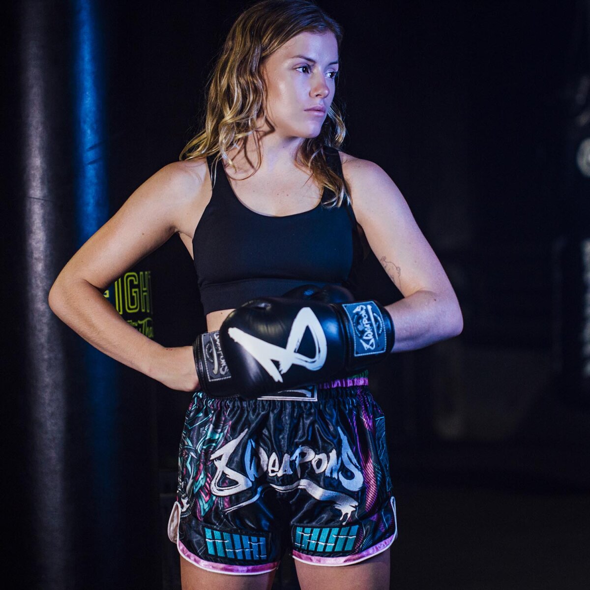 8 WEAPONS Muay Thai Shorts, Samurai 2.0, cyber
