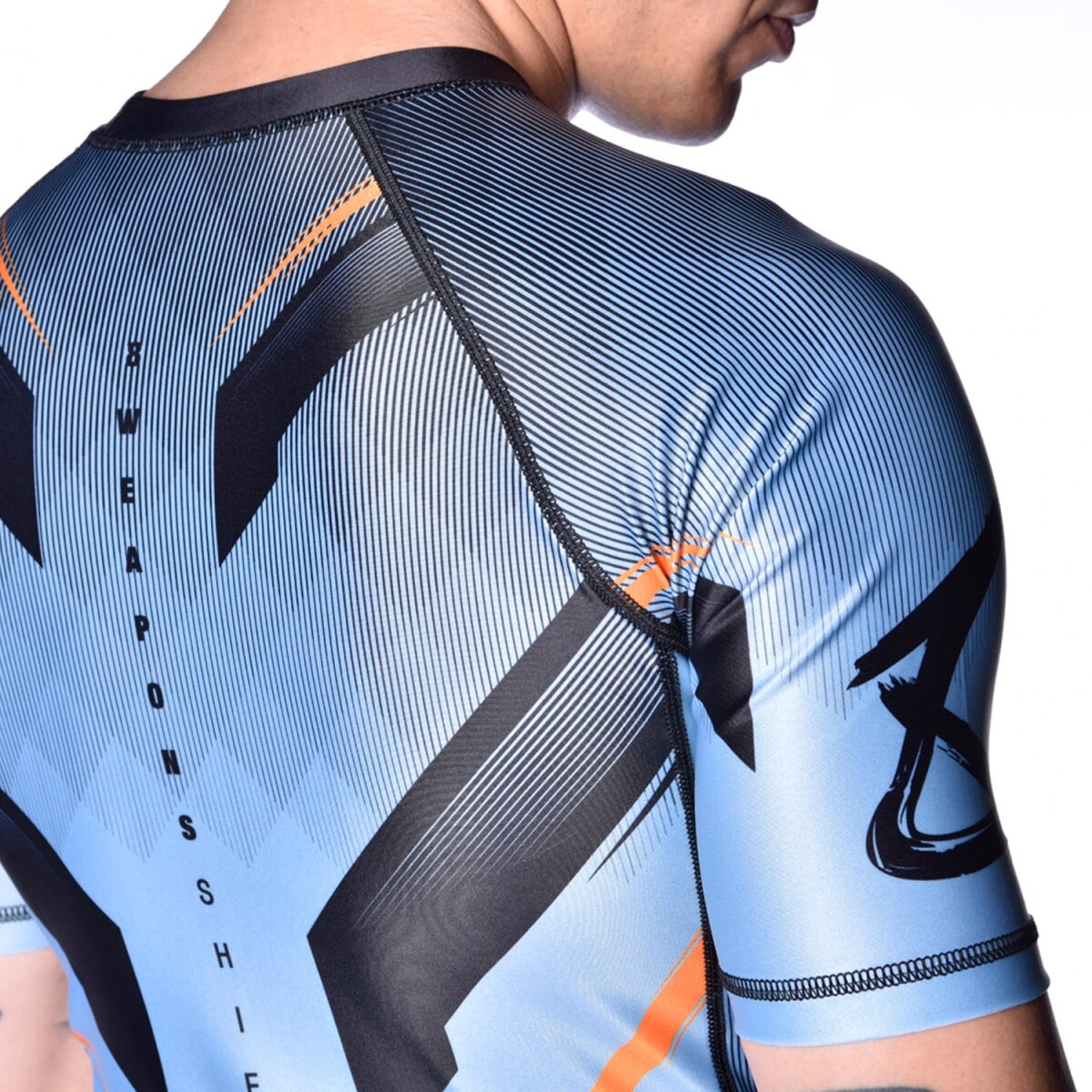 8 WEAPONS Rashguard, S/S, Shift, ice-grey-orange