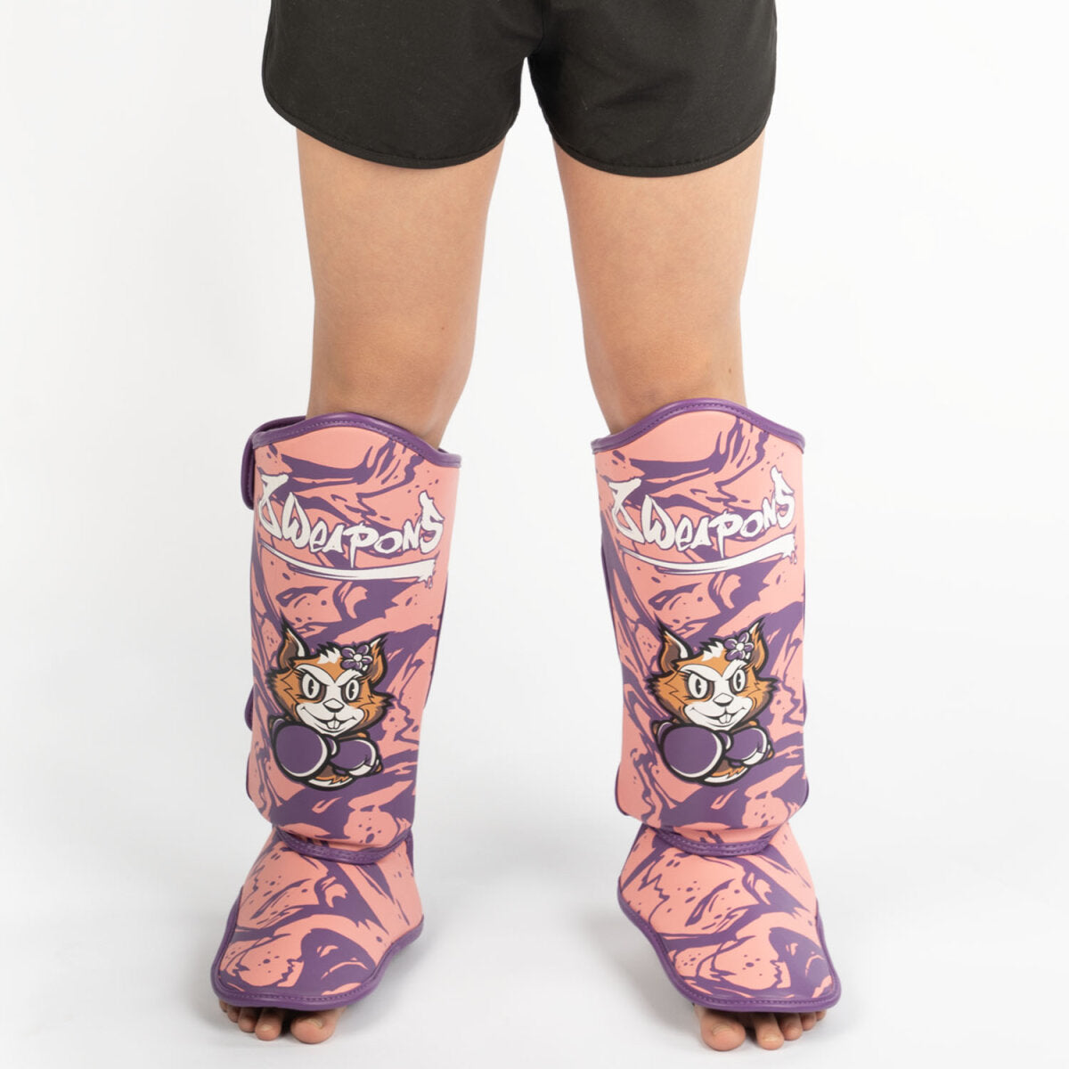 8 WEAPONS Shin Guards, Kids, Jenny, pink