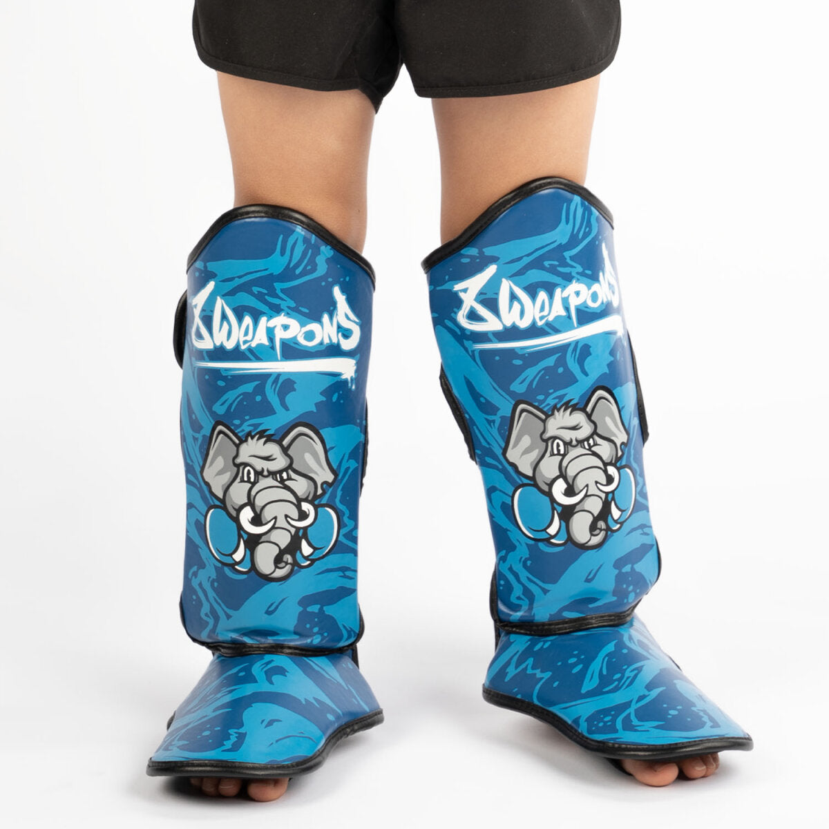 8 WEAPONS Shin Guards, Kids, Jipe, blue