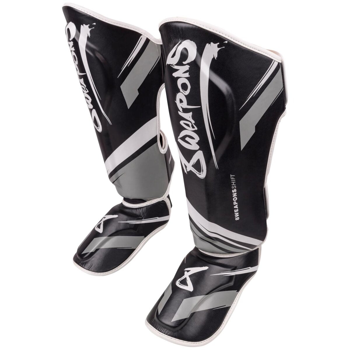 8 WEAPONS Shin Guards, Shift, black-white