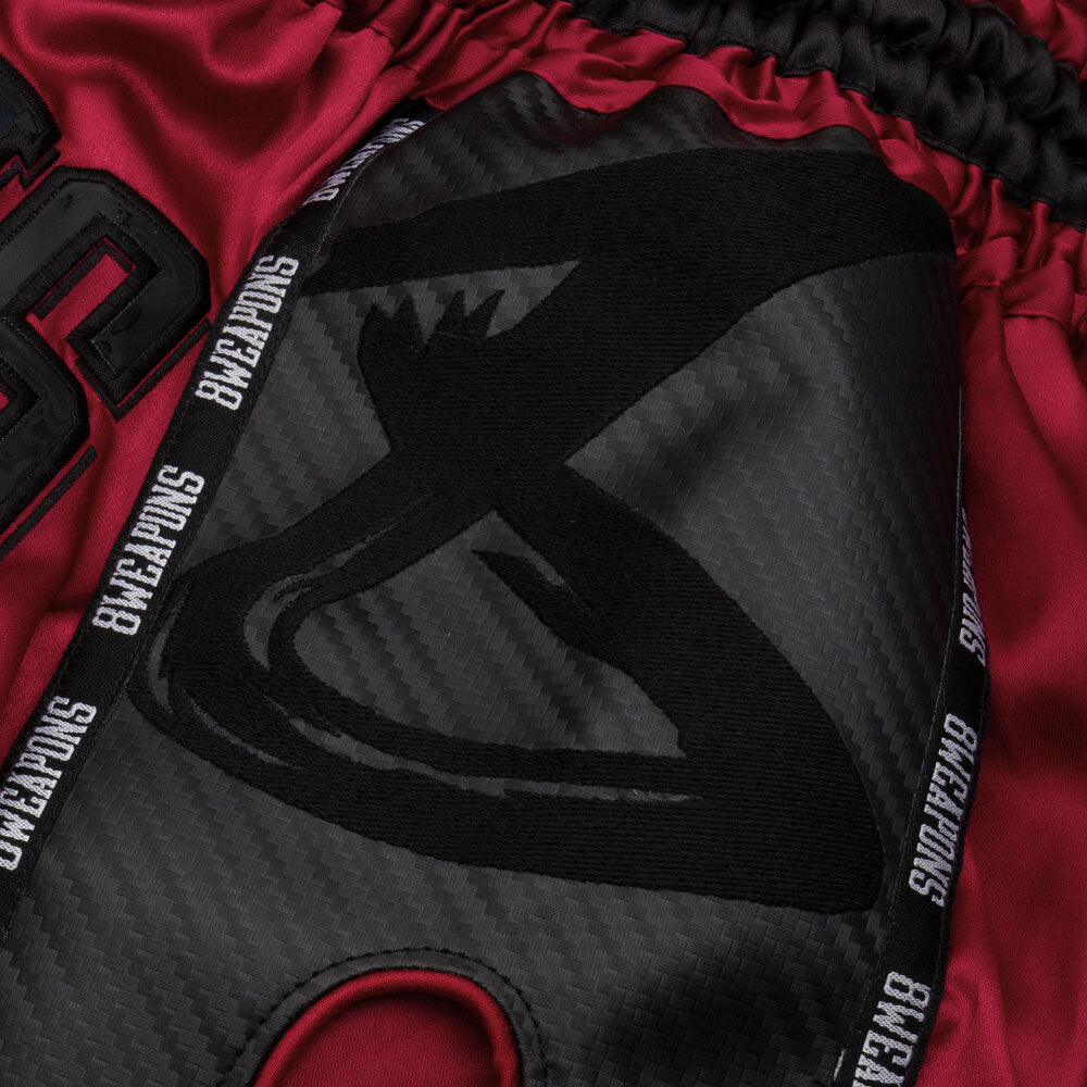 8 WEAPONS Shorts, Carbon, Red Dawn red