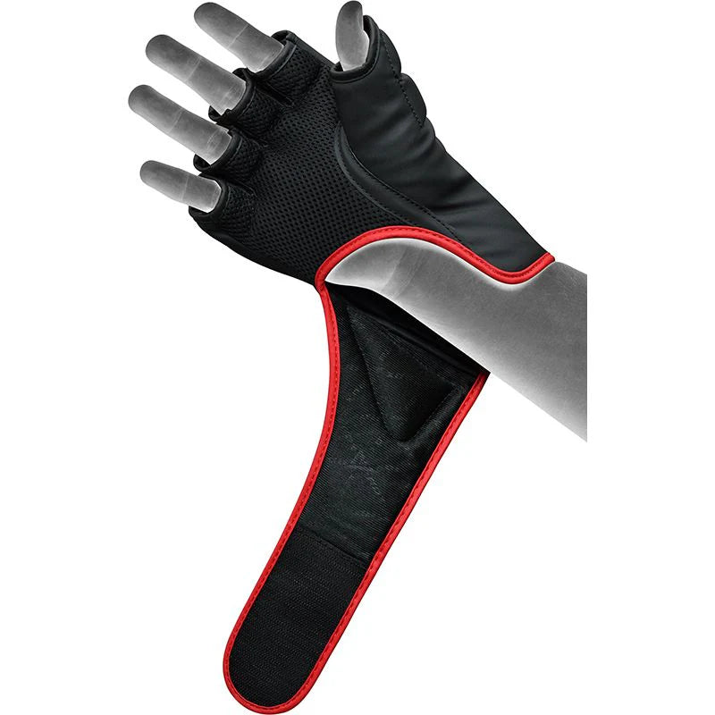 RDX F6 KARA MMA Grappling Gloves Red