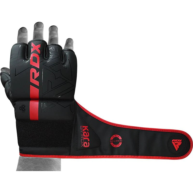 RDX F6 KARA MMA Grappling Gloves Red