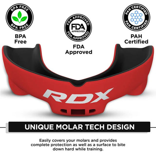 RDX 3w Adult Mouth Guard Red