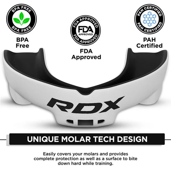 RDX 3w Adult Mouth Guard White