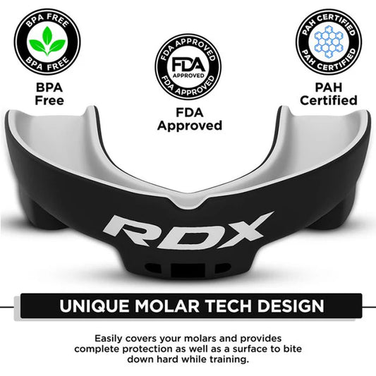 RDX 3w Adult Mouth Guard Black/White