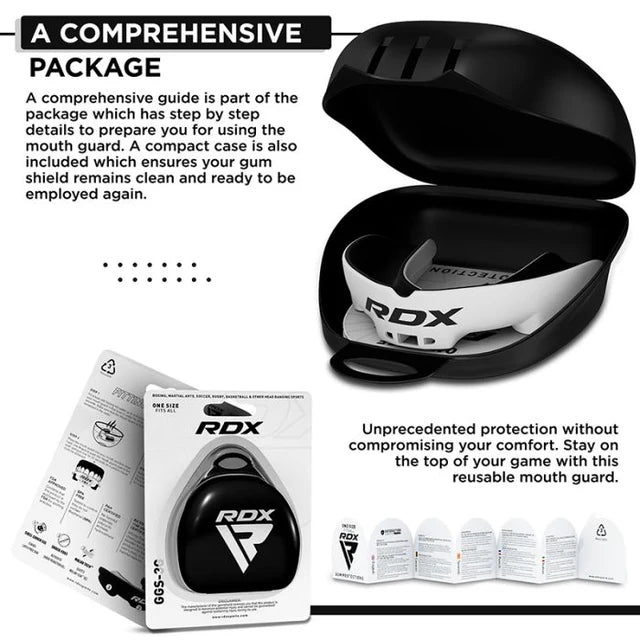 RDX 3w Adult Mouth Guard White