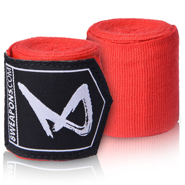 8 WEAPONS Handbandagen, halbelastisch, 2 m, rot