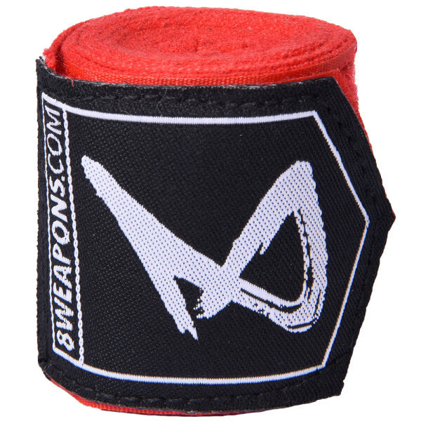 8 WEAPONS Handbandagen, halbelastisch, 2 m, rot