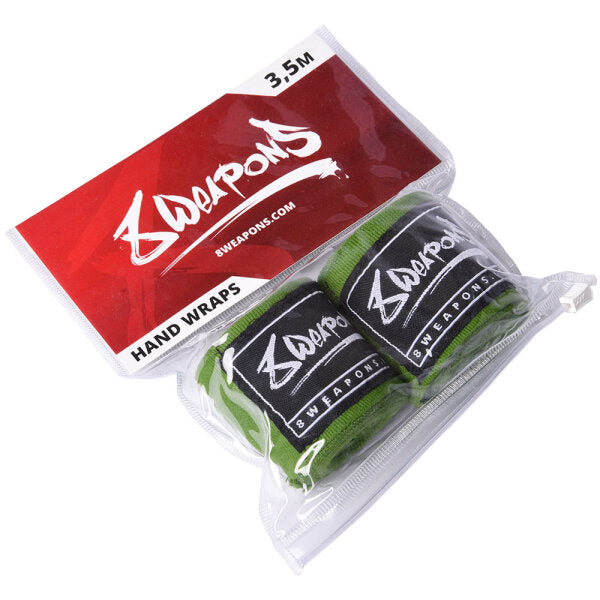8 WEAPONS Handbandagen, halbelastisch, 3,5 m, oliv