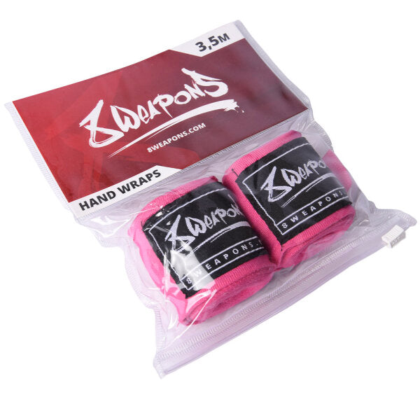 8 WEAPONS Handbandagen, halbelastisch, 3,5 m, pink