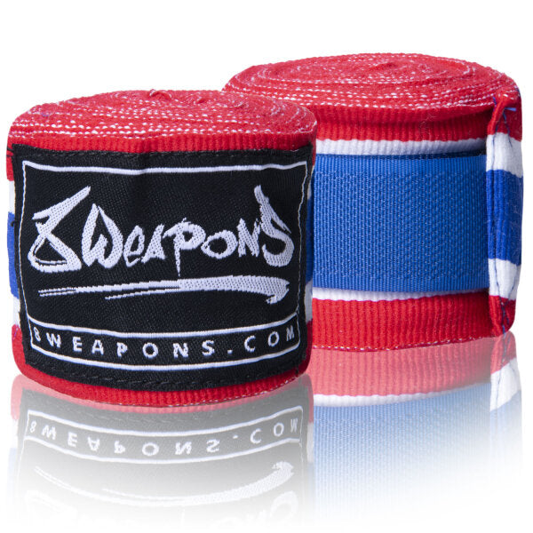 8 WEAPONS Handbandagen, halbelastisch, 3,5 m, thailändisch