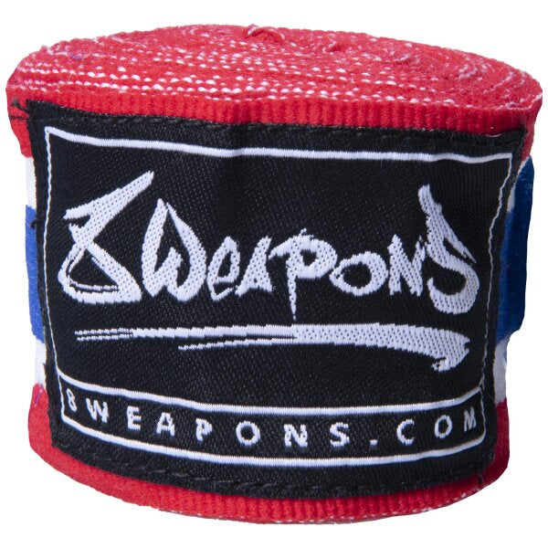 8 WEAPONS Handbandagen, halbelastisch, 3,5 m, thailändisch