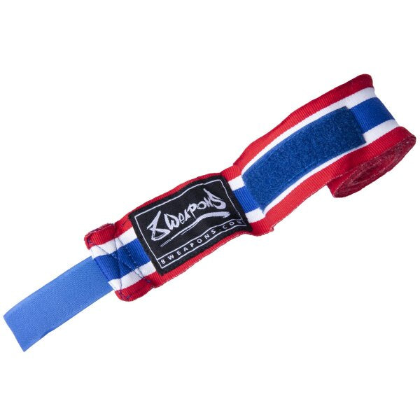 8 WEAPONS Handbandagen, halbelastisch, 3,5 m, thailändisch