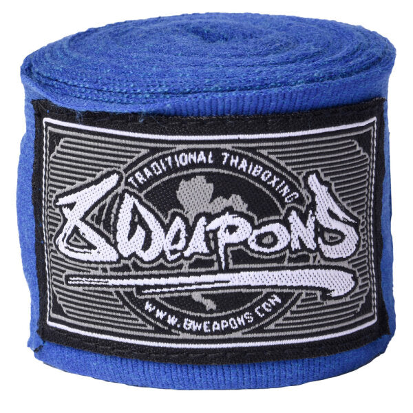 8 WEAPONS Handbandagen, halbelastisch, 5 m, blau