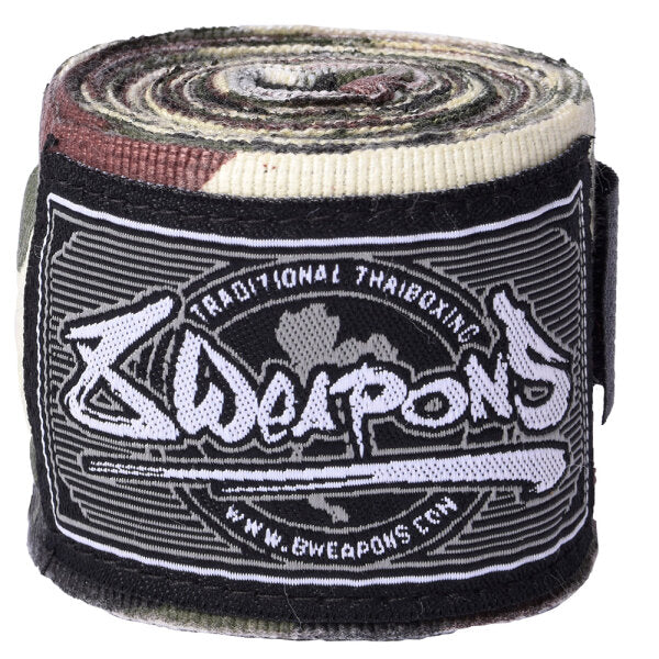 8 WEAPONS Handbandagen, halbelastisch, 5 m, camo