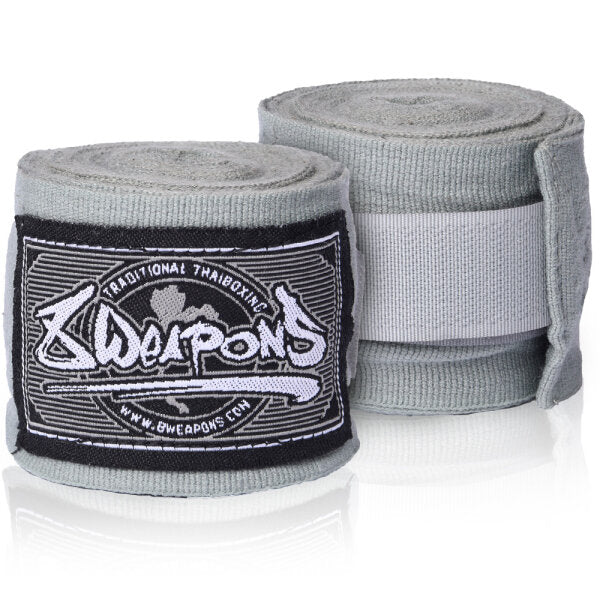 8 WEAPONS Handbandagen, halbelastisch, 5 m, grau
