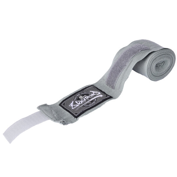 8 WEAPONS Handbandagen, halbelastisch, 5 m, grau
