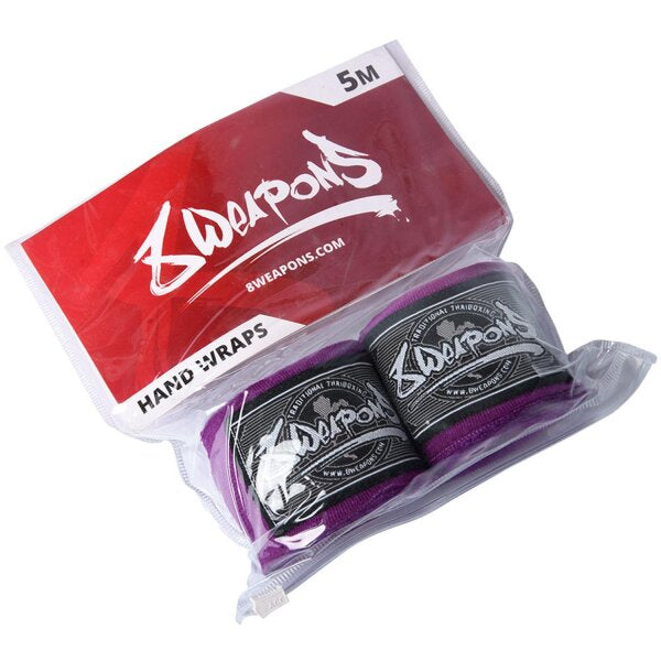 8 WEAPONS Handbandagen, halbelastisch, 5 m, lila