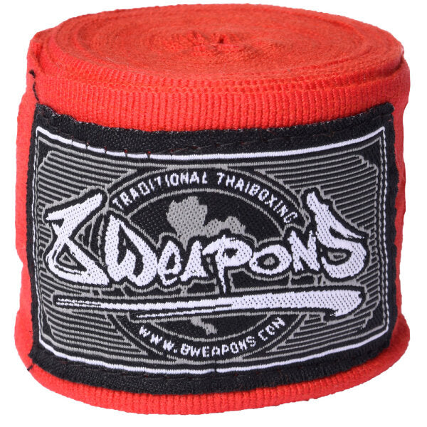 8 WEAPONS Handbandagen, halbelastisch, 5 m, rot
