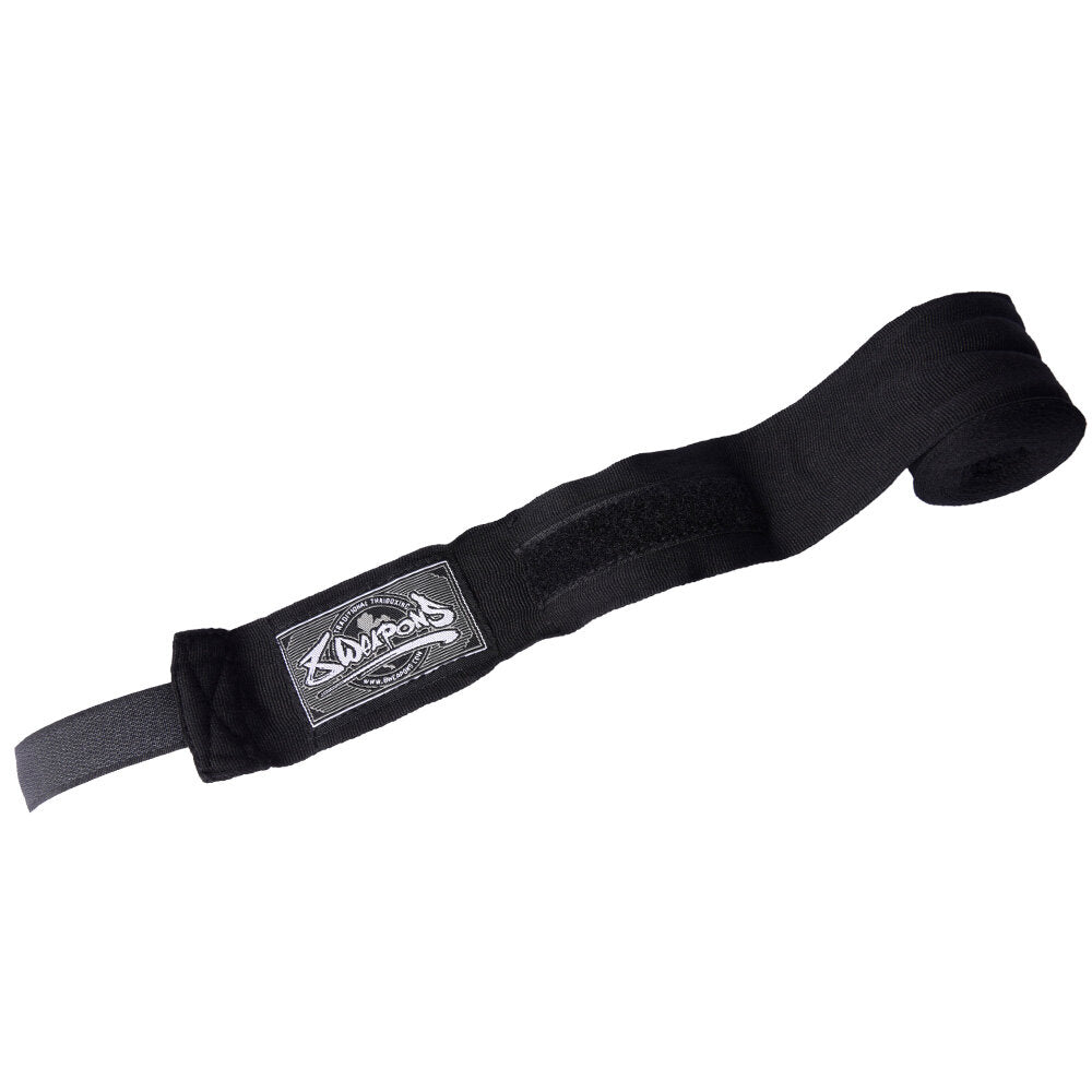 8 WEAPONS Hand Wraps, semi-elastic, 5 m, black