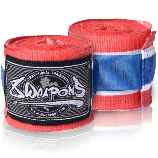 8 WEAPONS Handbandagen, halbelastisch, 5 m, thailändisch