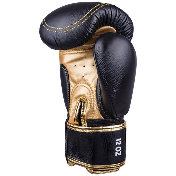 8 WEAPONS Boxing Gloves, Premium Leather, black-gold
