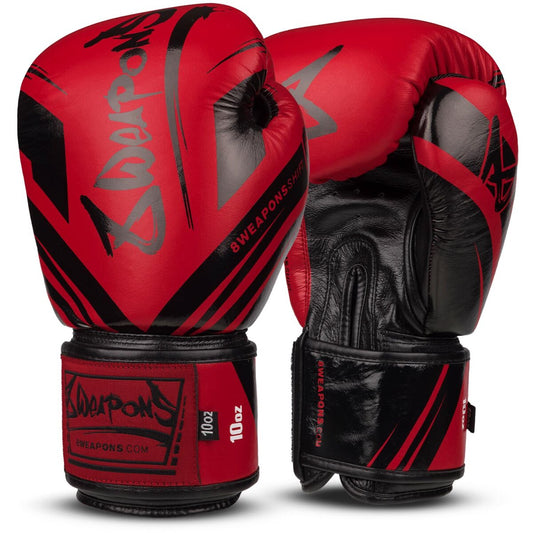 8 WEAPONS Boxing Gloves, Shift Competition, red-black