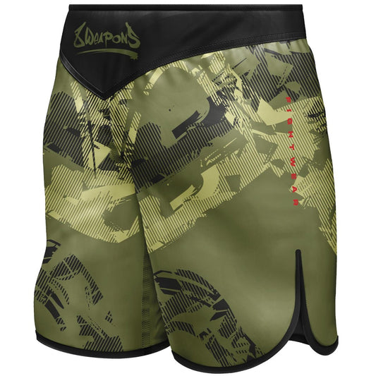 8 WEAPONS Fight Shorts, Hit 2.0, olive-black