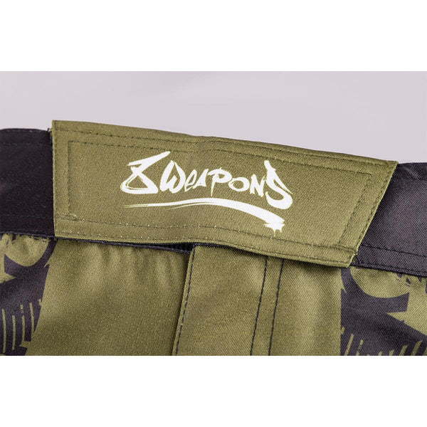 8 WEAPONS Fight Shorts, Hit 2.0, olive-black