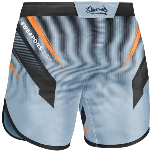 8 WEAPONS Fight Shorts, Shift, ice-grey-orange