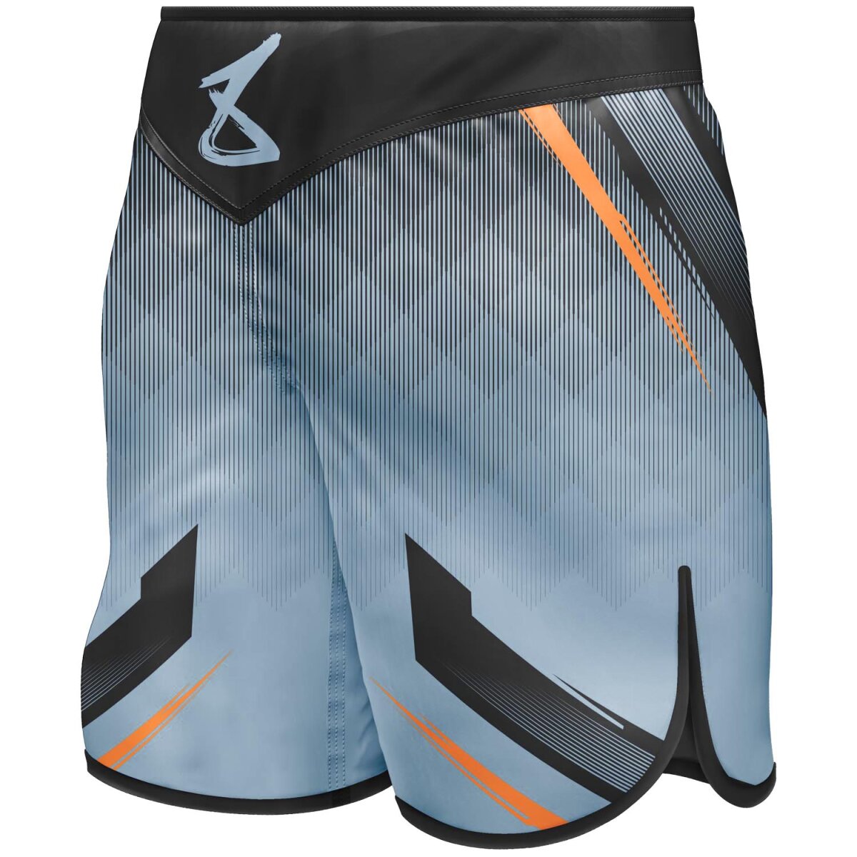8 WEAPONS Fight Shorts, Shift, ice-grey-orange