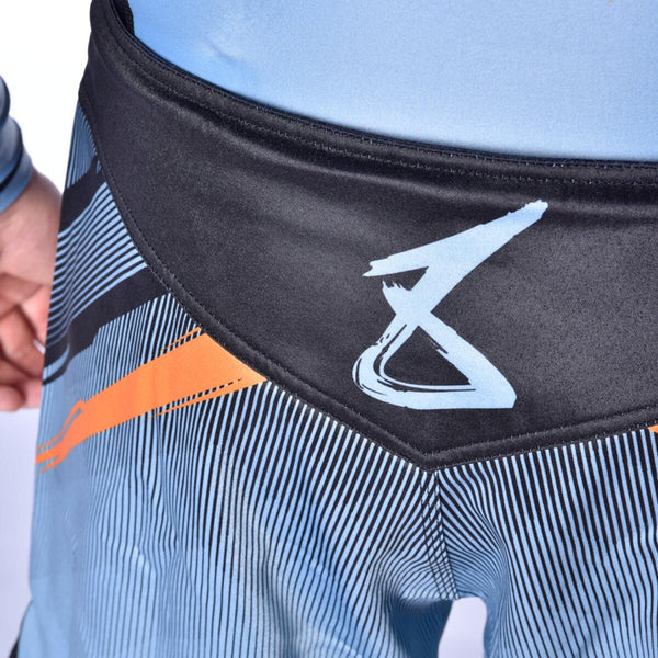 8 WEAPONS Fight Shorts, Shift, ice-grey-orange