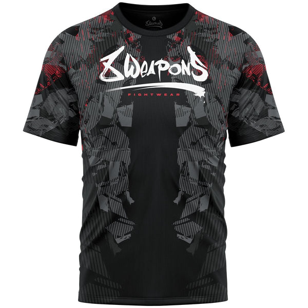 8 WEAPONS Functional T-Shirt, Hit 2.0, black-red
