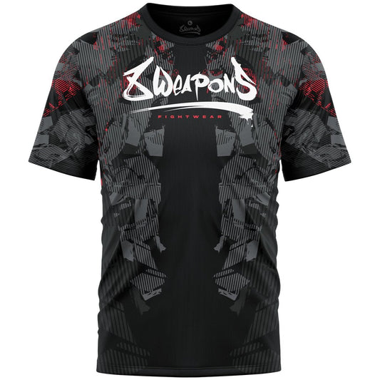 8 WEAPONS Functional T-Shirt, Hit 2.0, black-red