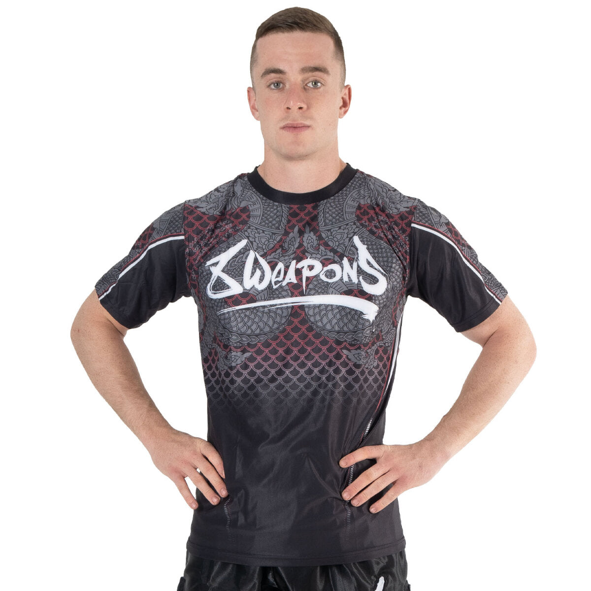 8 WEAPONS Functional T-Shirt, Naga Yant, black-red