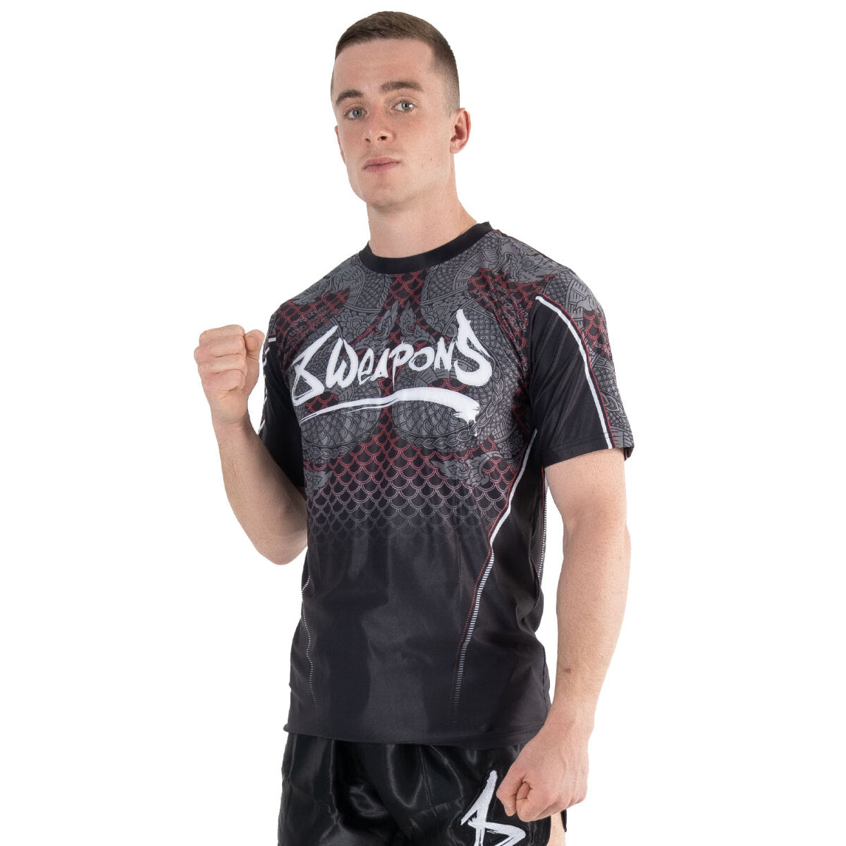 8 WEAPONS Functional T-Shirt, Naga Yant, black-red