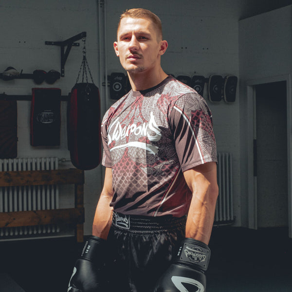 8 WEAPONS Functional T-Shirt, Naga Yant, black-red