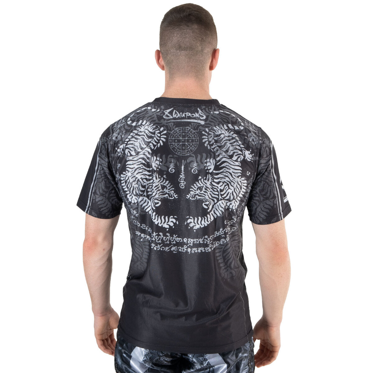 8 WEAPONS Functional T-Shirt, Tiger Yant, black-grey