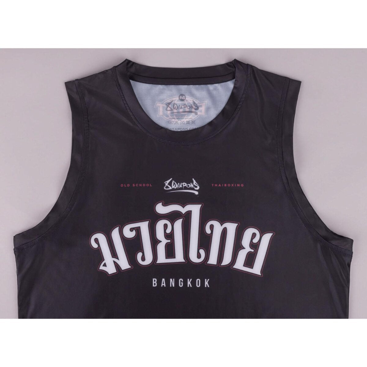 8 WEAPONS Functional Tank Top, Bangkok, black-white