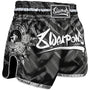 8 WEAPONS Muay Thai Shorts, 8 Ways Yant, black-silver