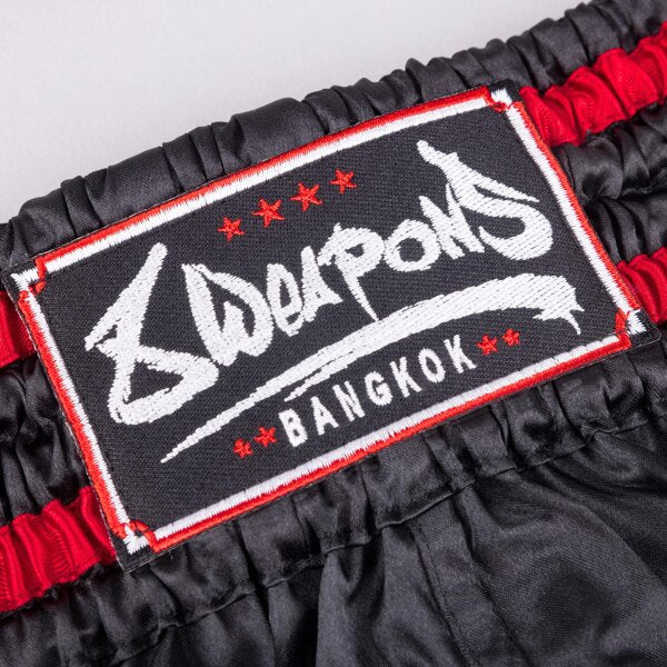 8 WEAPONS Muay Thai Shorts, Bangkok, black-white