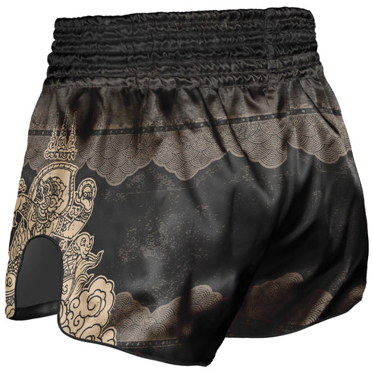 8 WEAPONS Muay Thai Shorts, Hanuman, black-gold