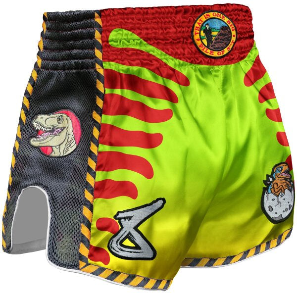8 WAFFEN Muay Thai Shorts, Jurassic