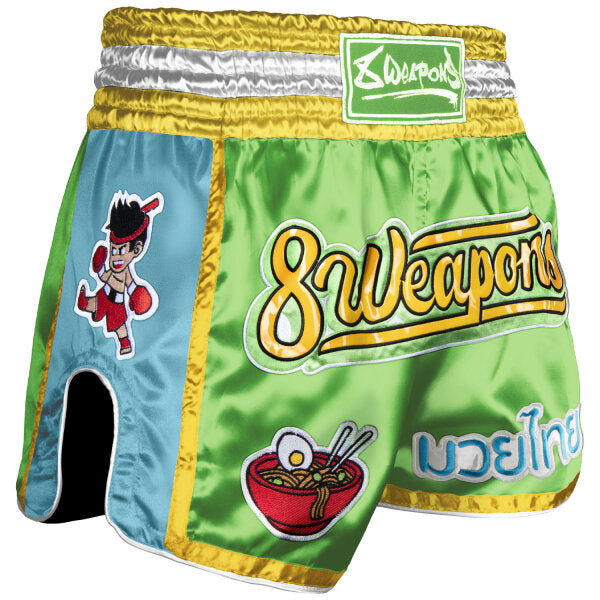 8 WEAPONS Muay Thai Shorts, Yummy, green