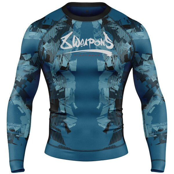8 WEAPONS Rashguard, Hit 2.0, navy-black